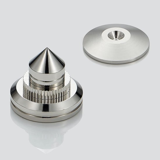 Hoogte Verstelbare Speaker Spikes Set van 8 - Subwoofer Voeten met Zelfklevende Pads voor Optimaal Geluid van Merkloos — afbeelding 2