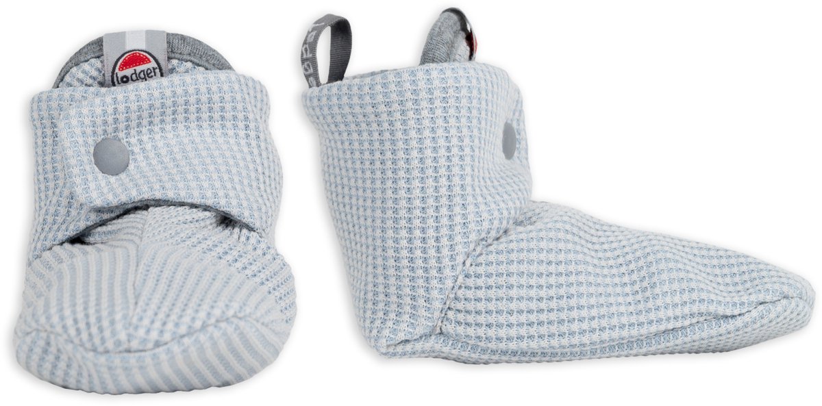 Lodger - Baby Slofjes Katoen - Blauw - 0-3 Maanden - Blijven goed zitten - Newborn Slofjes