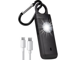 Nuvance Persoonlijk Alarm - 130 dB - Alarmknop voor Ouderen, Vrouwen & Kinderen - Zelfverdediging - Sleutelhanger - Zaklamp