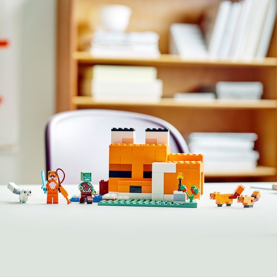 LEGO Minecraft 21178 Le Refuge du Renard, Jouet de Construction