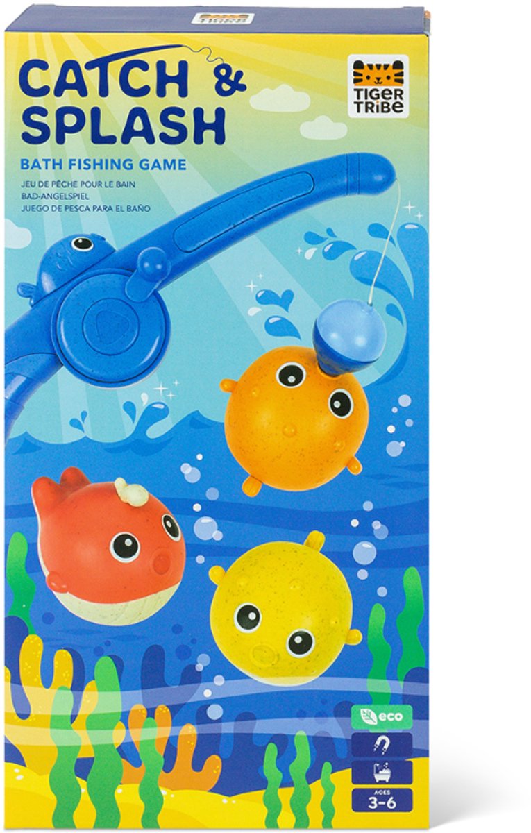 Tiger Tribe badspeelgoed visspel Catch & Splash - magnetisch hengelspel.