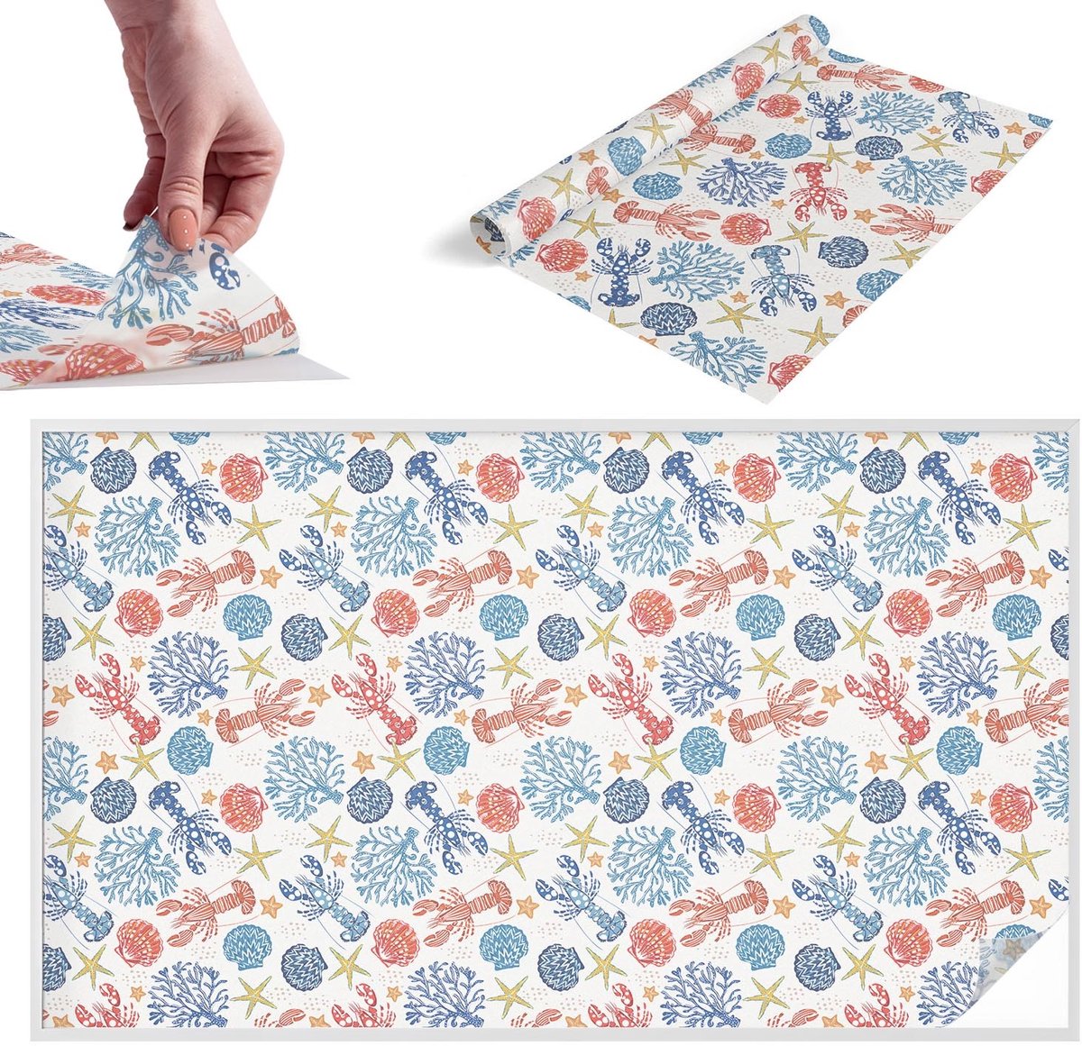 TULUP Raamfolie Anti inkijk - Kreeftenkoralen Melkglas Folie - 200x116 cm - Wit Anti inkijk Raamfolie Glas in Lood - Zonwerende Raamfolie - Voor de badkamer, slaapkamer, hal - Privacy Folie Raam Glas in Lood