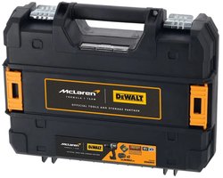DeWALT DCD85MP2T 18 Volt accu-boormachine met klopfunctie, 2x 5,0 Ah XR accu, lader, McLaren koffer en styling