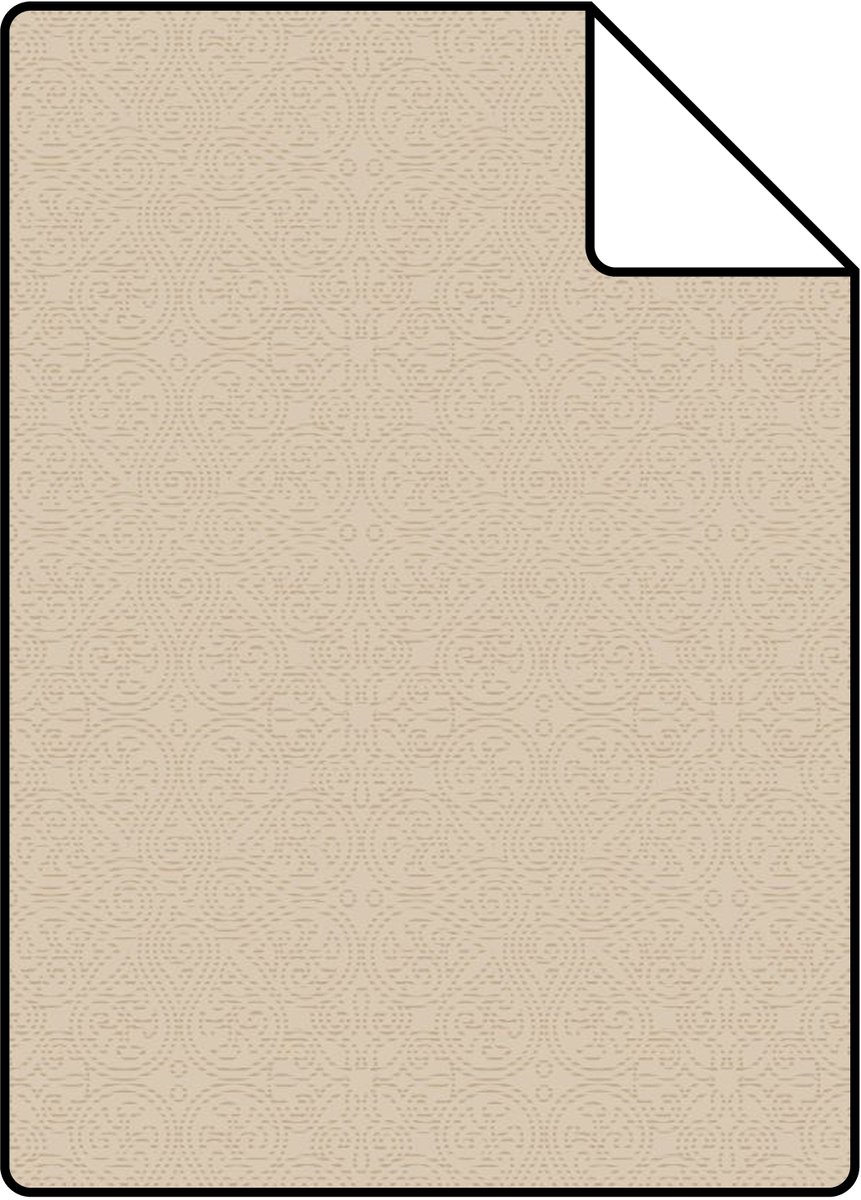 Proefstaal Origin Wallcoverings behang kleine ornamenten cr�me - 26,5 x 21 cm - 345443-S