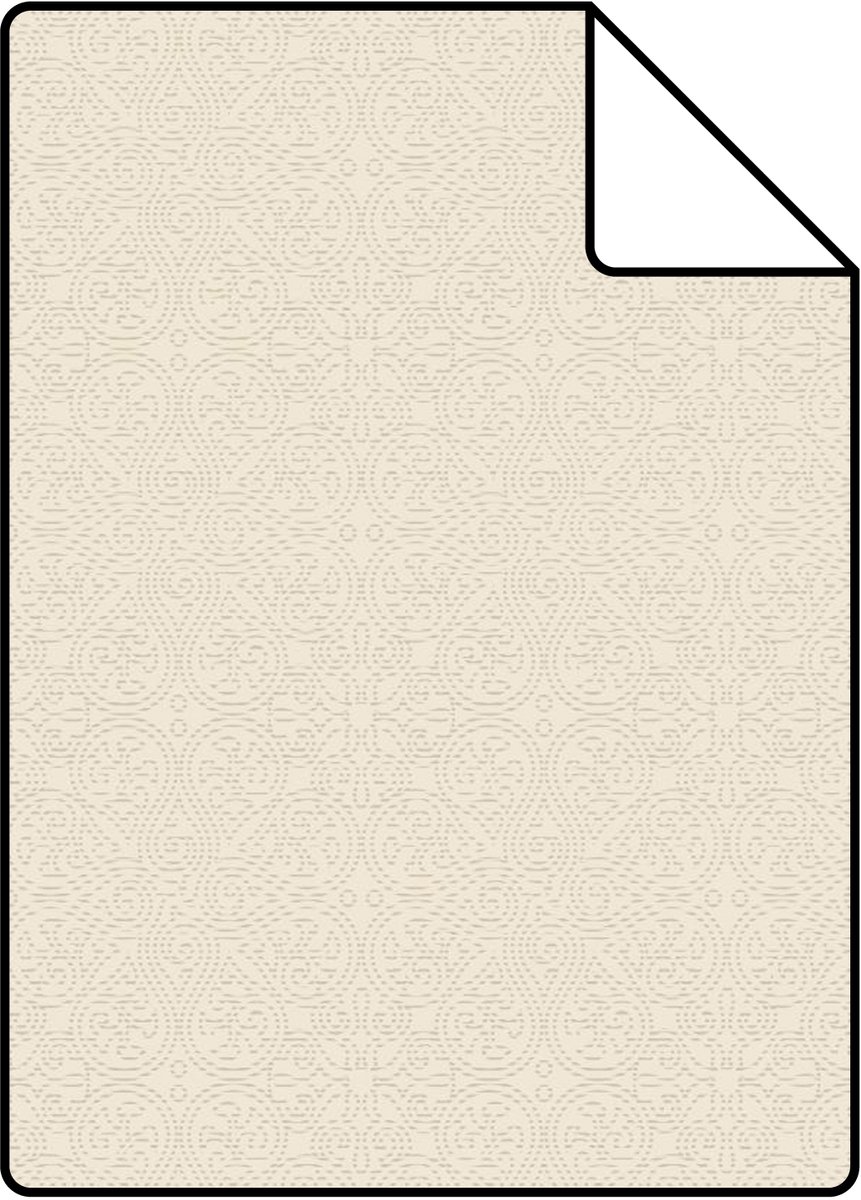 Proefstaal Origin Wallcoverings behang kleine ornamenten antiek wit - 26,5 x 21 cm - 345442-S