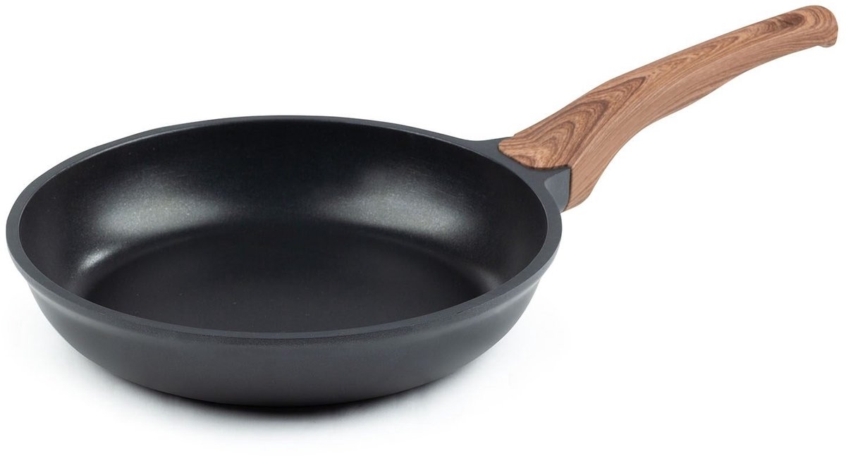Rosmarino Black Line Koekenpan - Pannen - Pan Ø24cm - Koekenpan inductie - Geschikt voor alle warmtebronnen & vaatwasser - Aluminium - Zwart
