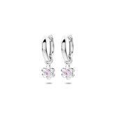 Yep! oorringen bloem zirkonia - 12 mm - Zilver
