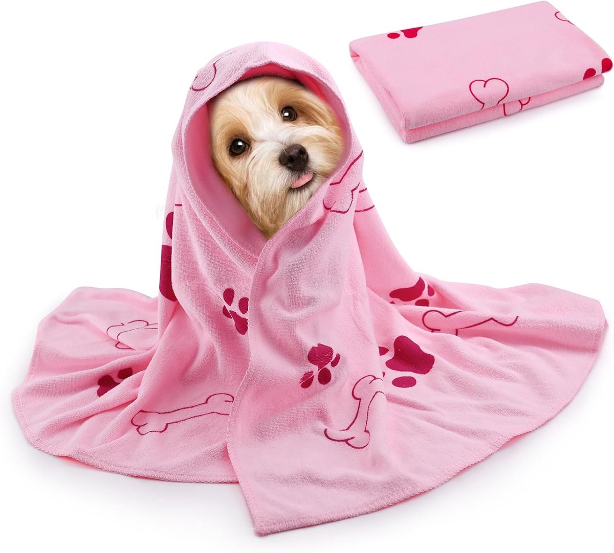 Dog Towel 60x100cm - Dog Towels voor Droogmaken - Microfiber Dog Badhanddoek - Ultra-Absor