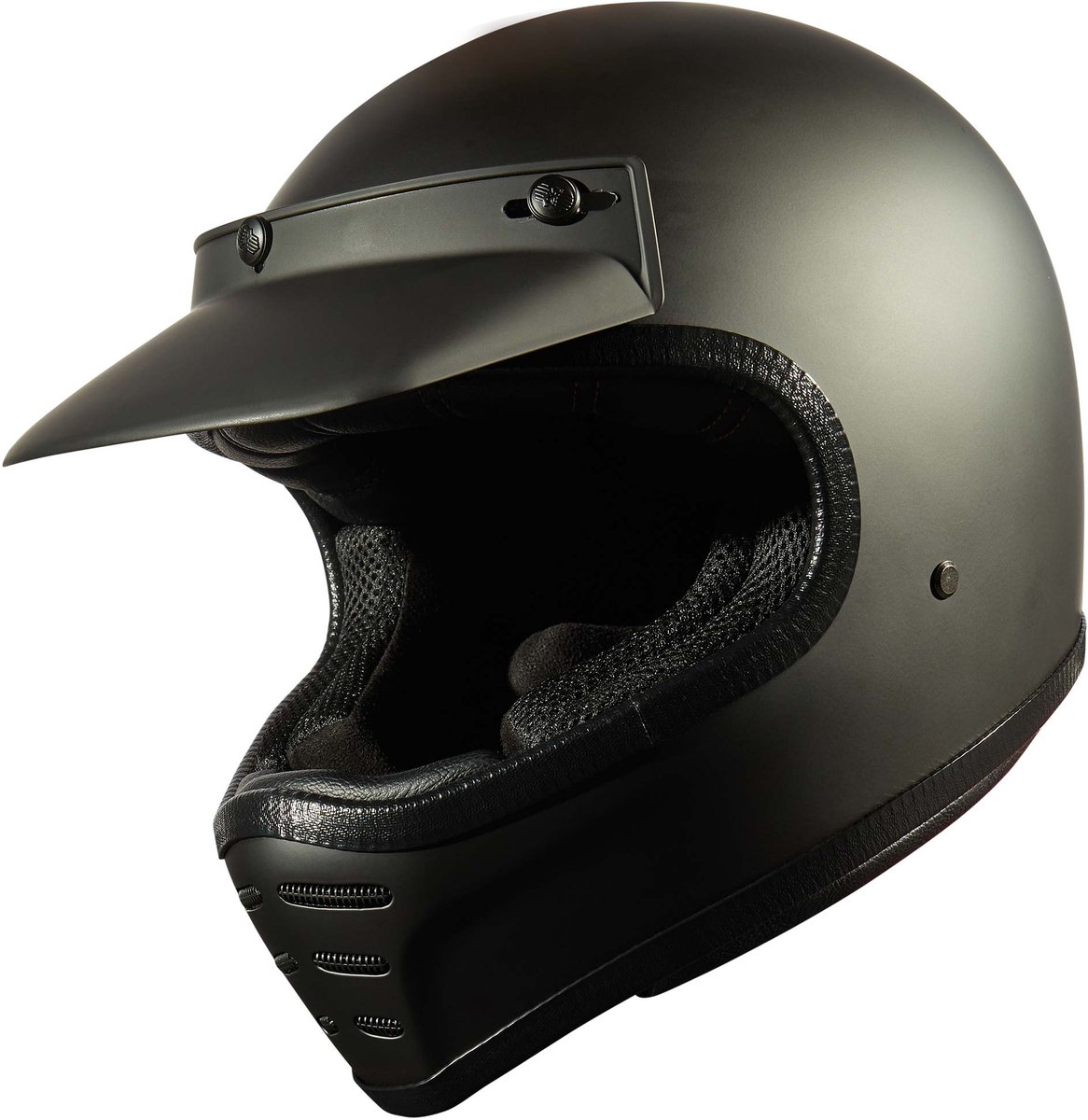 Peroz Gyamo Mat Zwart Integraalhelm - Helm