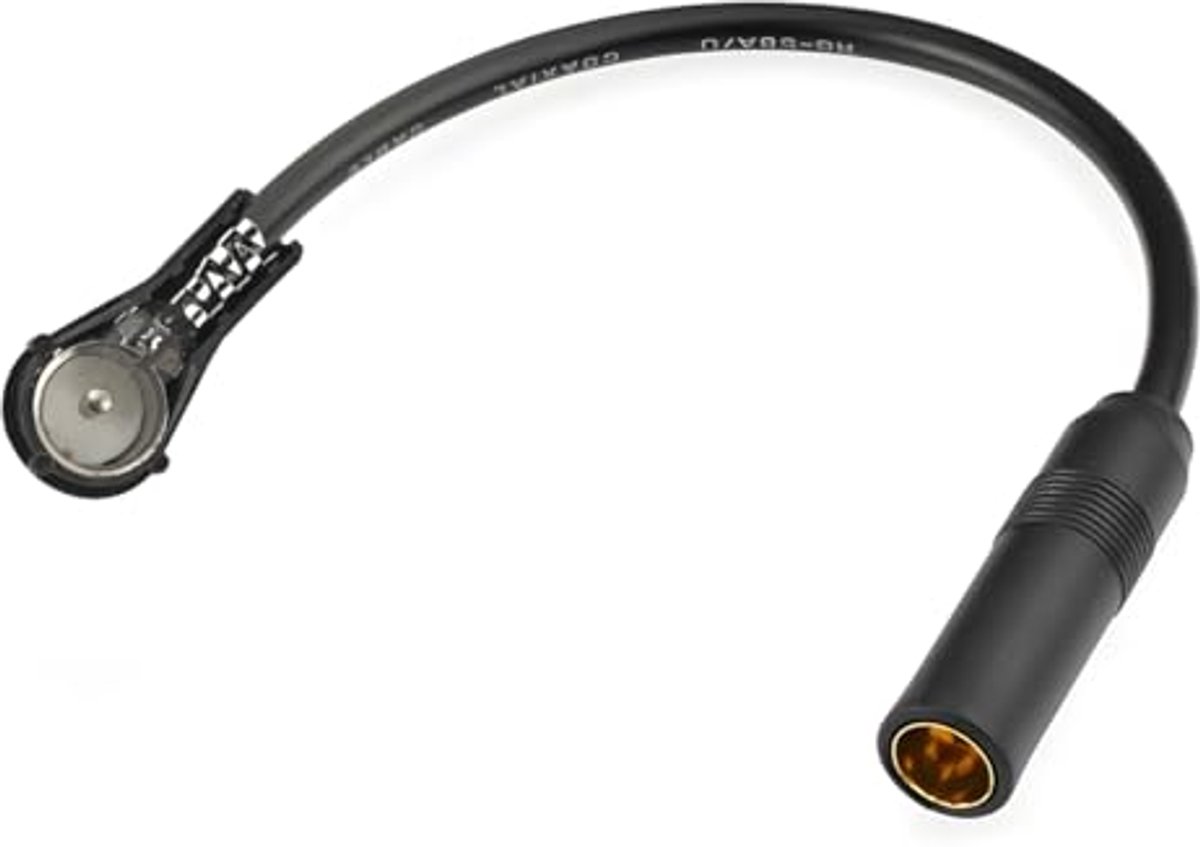 DIN ISO Adapter Antenna, Radio, Voiture ISO DIN Male Female Adapter, Antenna, Radio, Connection Adapter Cable Am/FM Antenna, for Radio, FM Cars, CD/DVD TV Tuner, Universal