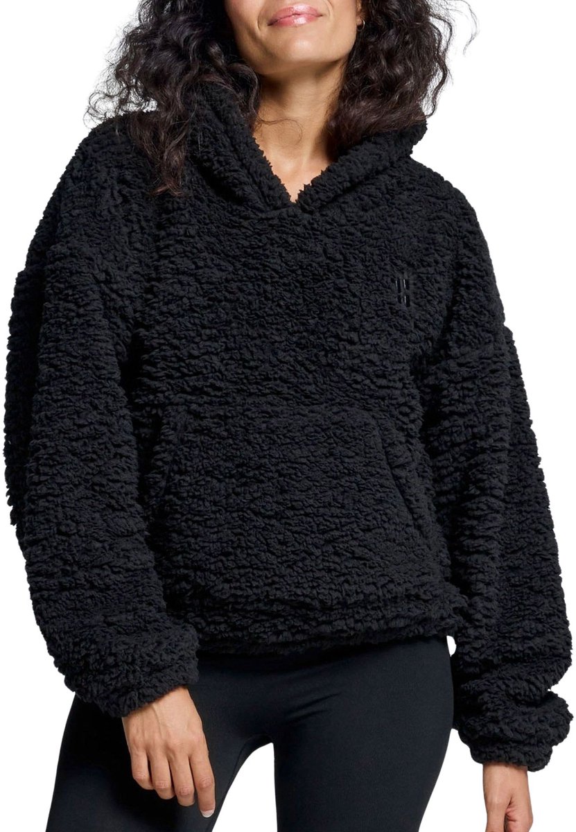 Poederbaas Four Seasons Fluffy Hoodie Dames Zwart