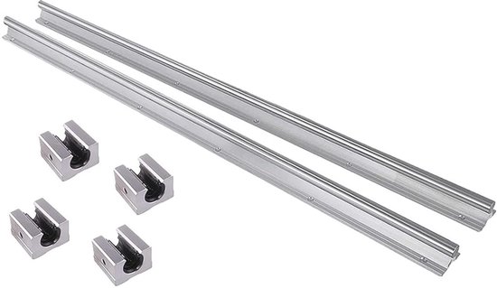 Lineaire Geleiding SBR20, 800 mm, 2 Rails en 4 Lagerblokken - Roestvrij ...