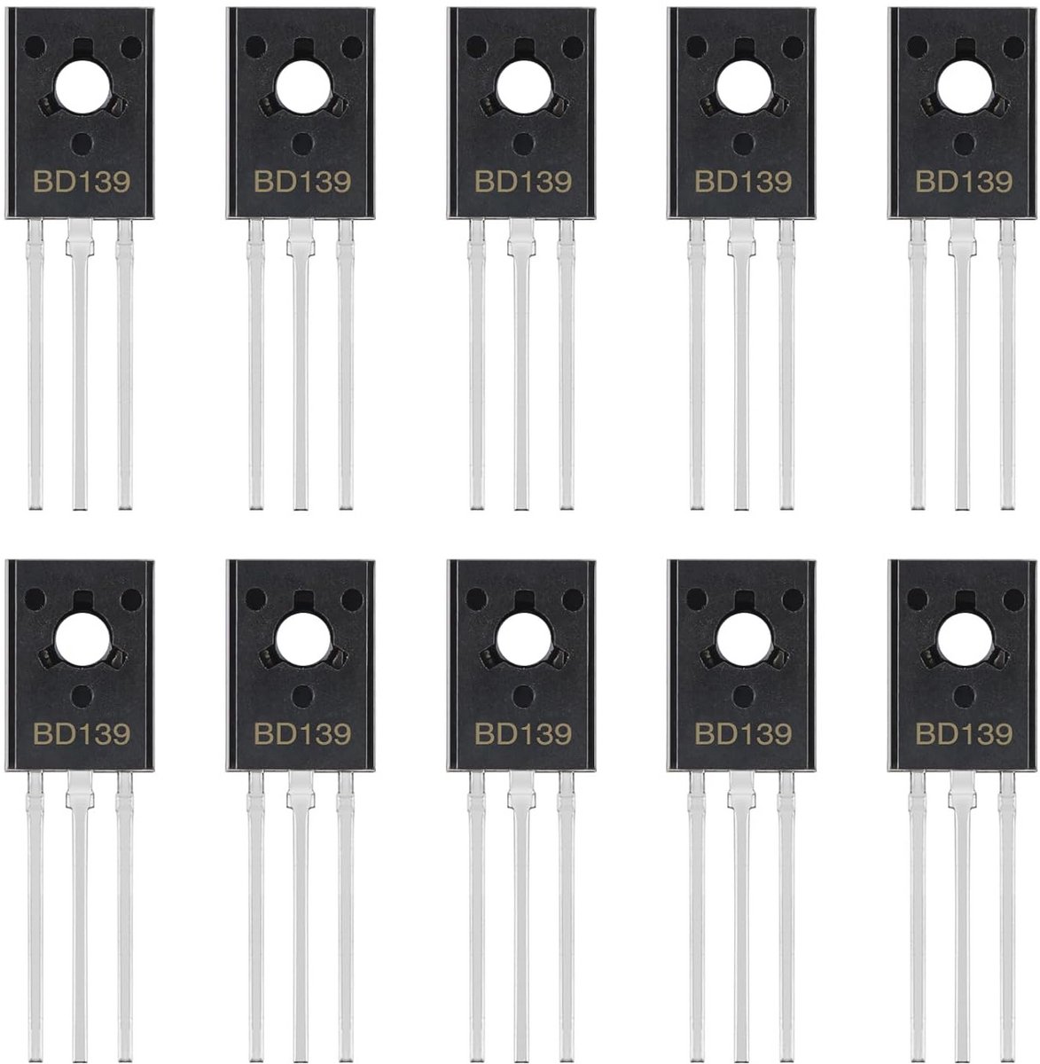 Vermogenstransistor NPN 1,5A 80V TO-126 voor Audioversterkers (verpakking van 20 stuks)