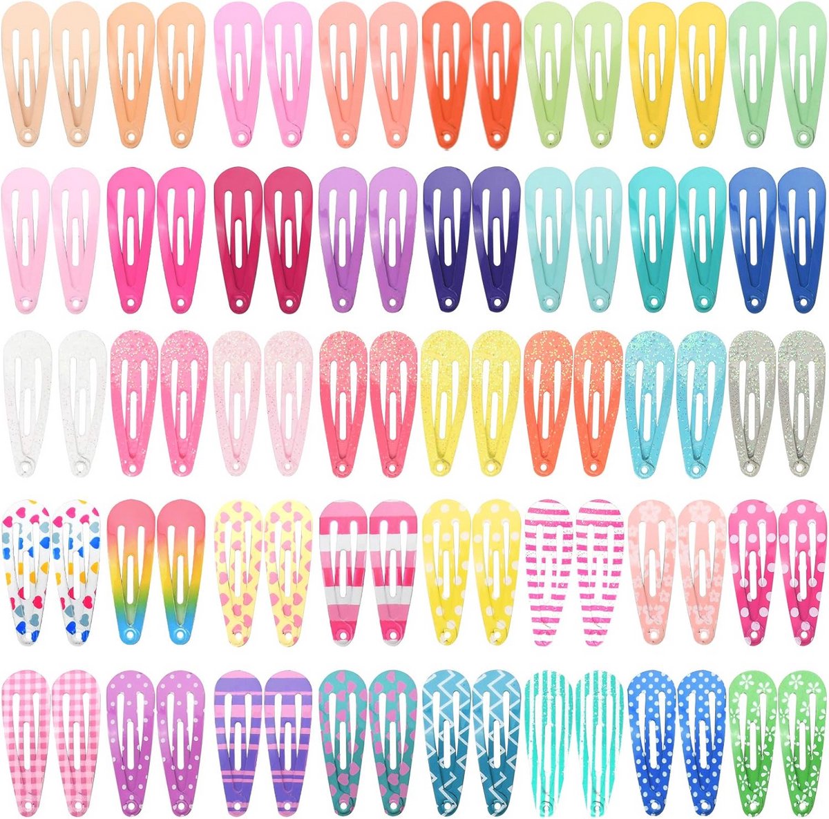 Kleurrijke Haarspeldjes voor Meisjes - 80 Stuks Mini Metaal Haaraccessoires