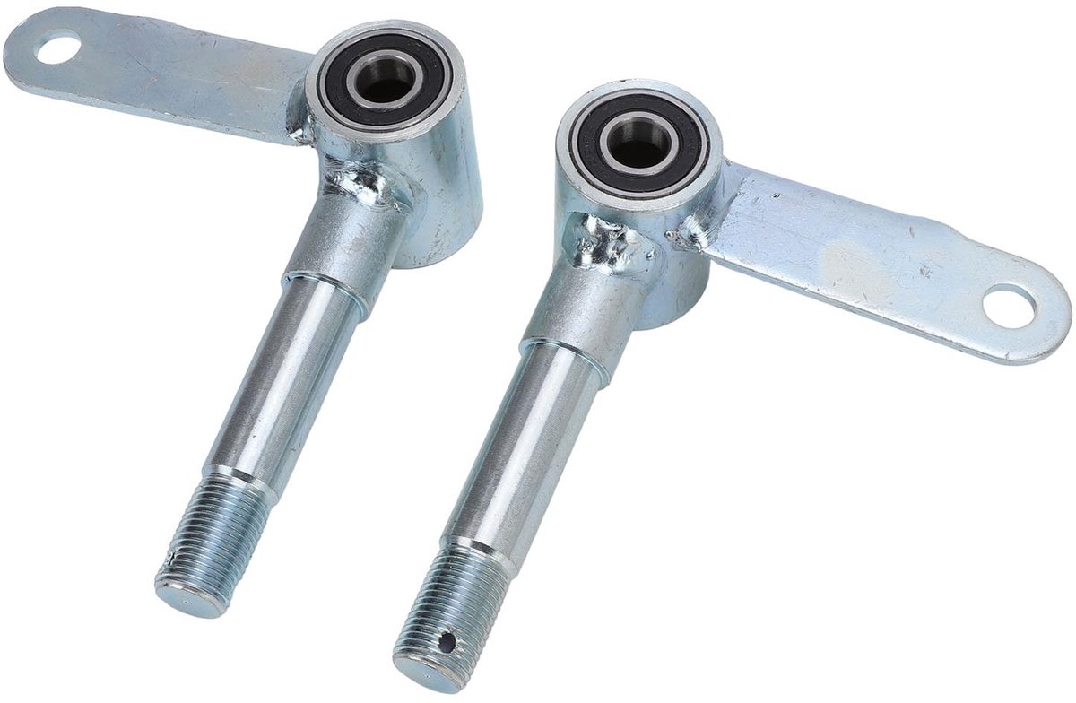 Go Kart Stub As Spindel, Voorwiel Naaf Drager As Stub Schroef Steel voor UTV Quad ATV, Gemaakt van Hoogwaardige Staallegering met Uitstekende