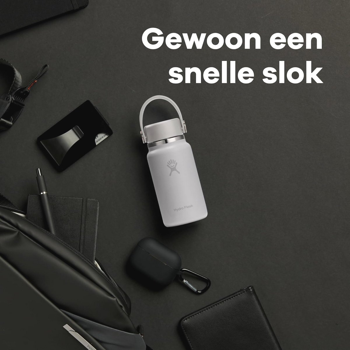 Compact en Duurzaam Mini Flesje - 200ml - Lekvrije en Geïsoleerde Fles - Houdt Dranken tot 7 Uur Koud en Warm