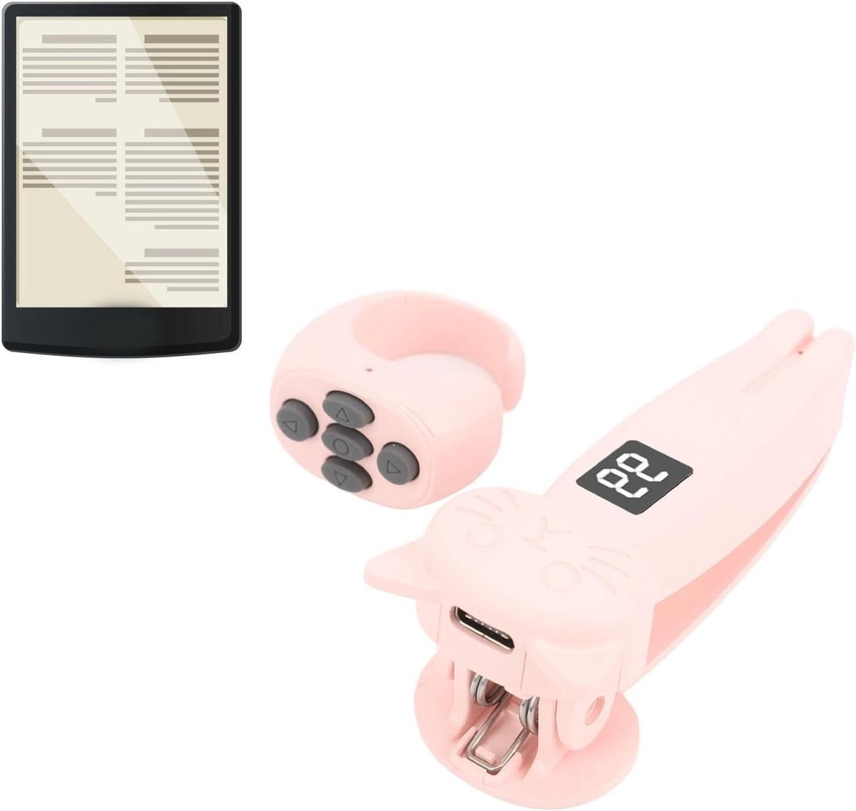 EGoods - Bluetooth camera afstandsbediening voor Android en iOS - Roze - Draadloze trigger voor video-opname​.