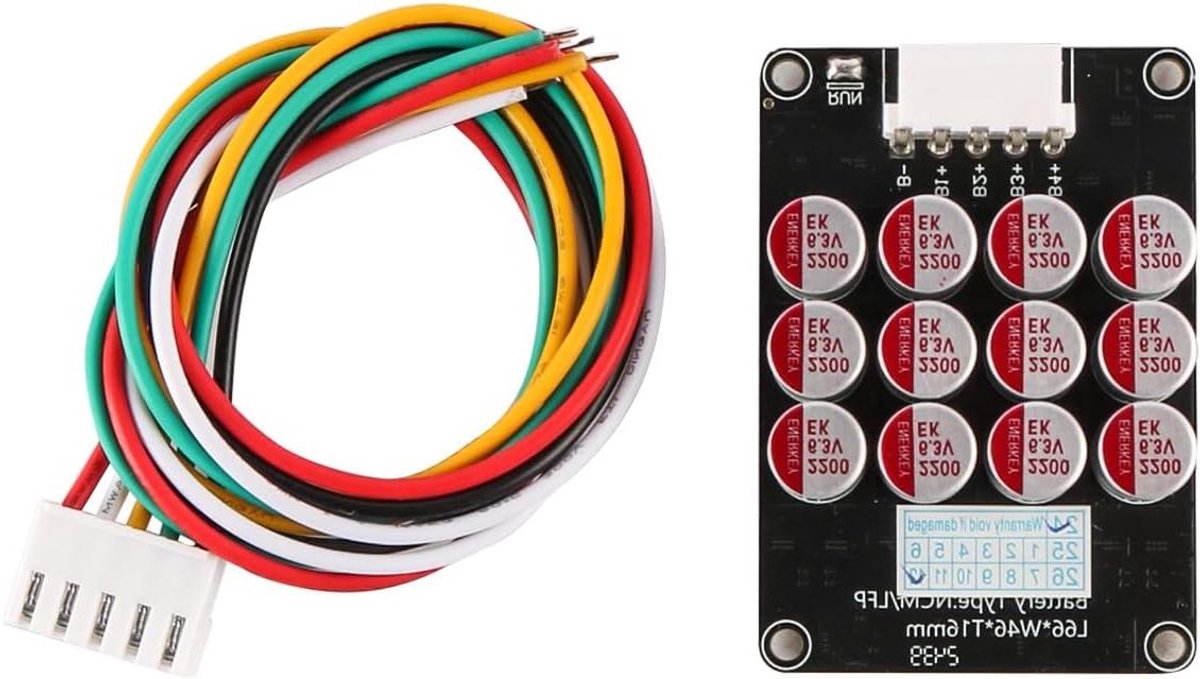 EGoods - Actieve batterijbalancer voor lithiumbatterij 4S 5A met kabelboom