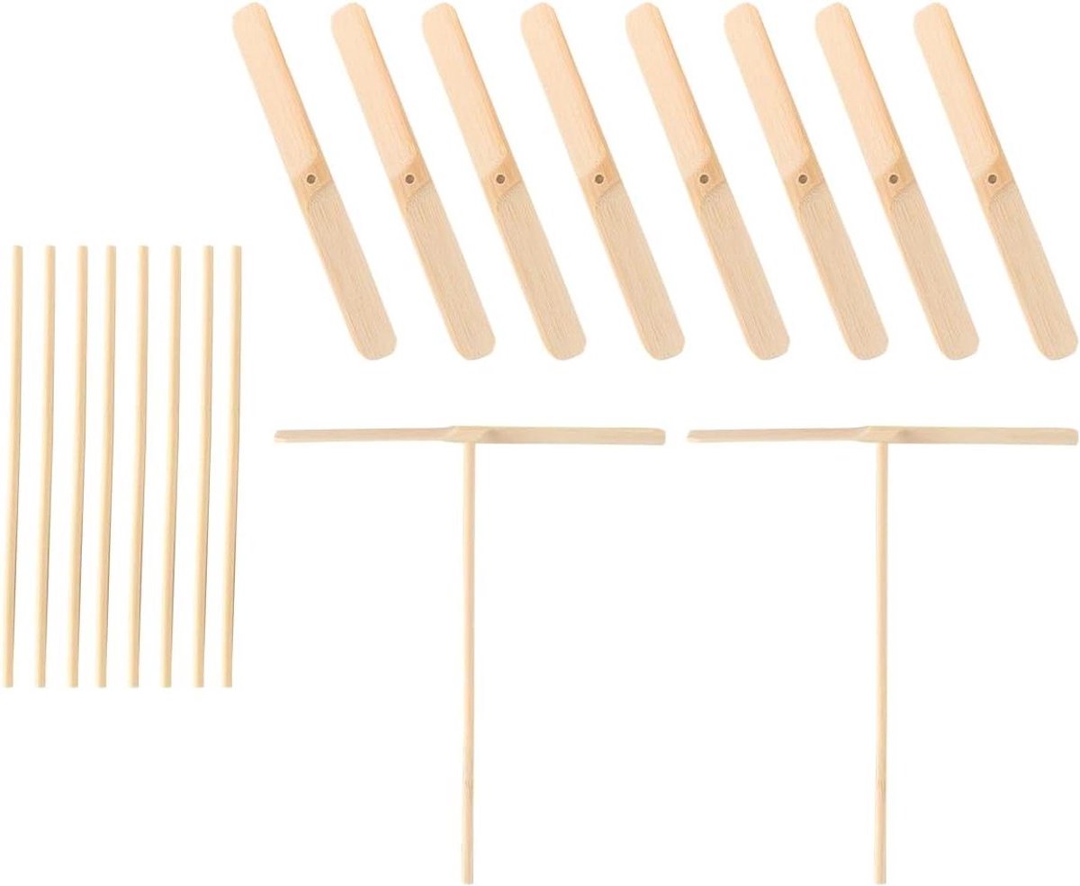 EGoods - Houten libellen handwrijf DIY propeller vliegende helikopter spel - buiten, patio, tuin plezier