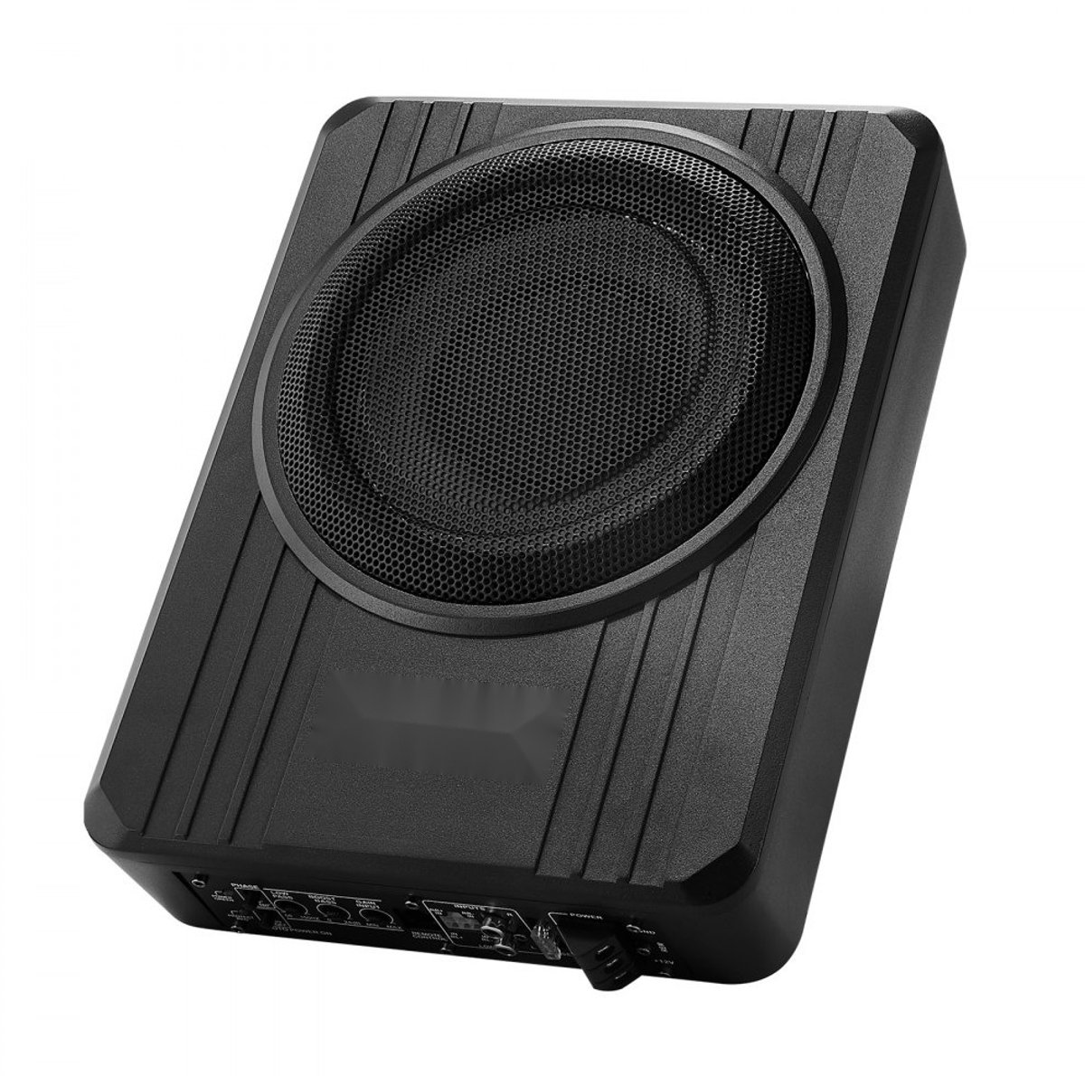 Auto subwoofer onder de stoel - Actieve subwoofer - 20 cm (203 mm) - 400 W - Ingebouwde versterker - Hoog- en laagniveau-ingang - Volumeregeling - Slank – foto 7