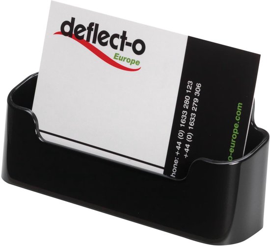 Deflecto Visitekaarthouder 1 opbergvak, zwart