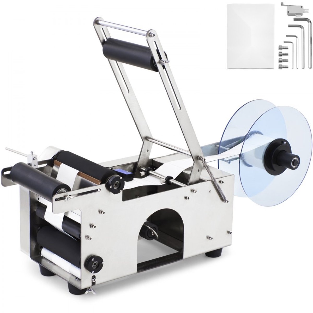 Etiketteermachine voor Ronde Flessen - MT-50 Labelmachine - Halfautomatisch - Verstelbare Positionering - Nauwkeurig - Eenvoudige Bediening