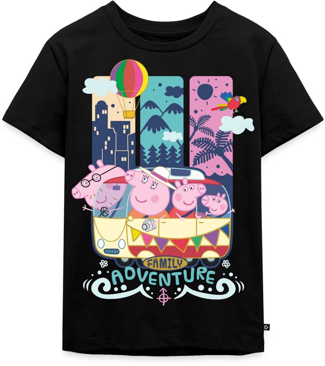 Peppa Pig,George Pig, Mummy Pig & Daddy Pig Premium T Shirt Kinderen