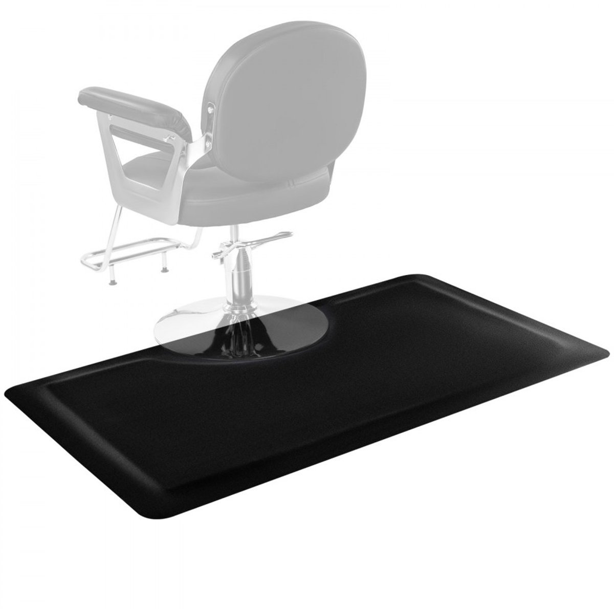 Salonmat voor kappers - Kappersmat Antivermoeidheidsvloermat - Afmeting 152,5 x 91 cm - Dikte 13 mm - PVC & NBR - Afgeschuinde randen tegen struikelen - Antislip onderkant