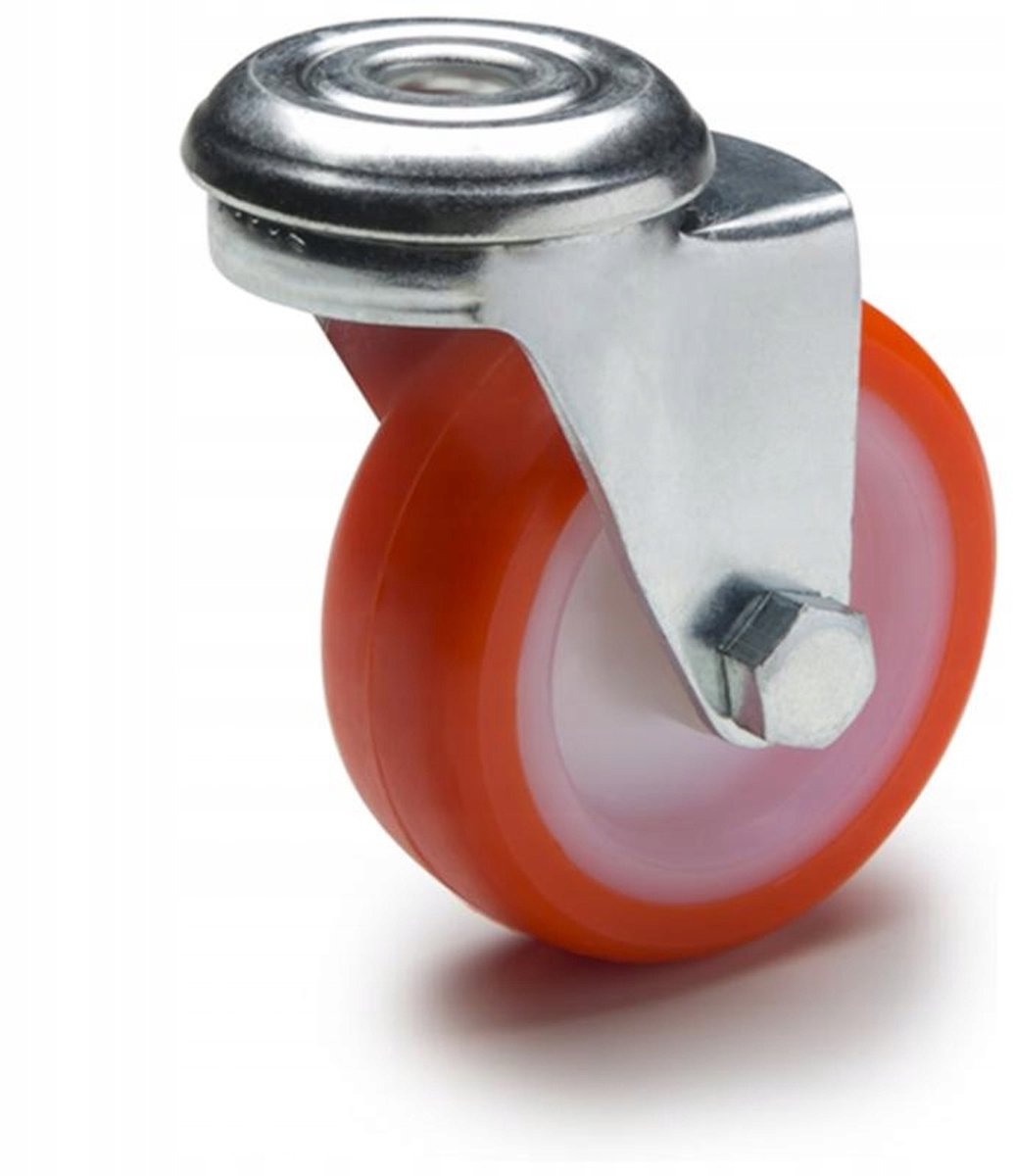 Zwenkwiel 60mm 70kg PU met verzinkte stalen behuizing