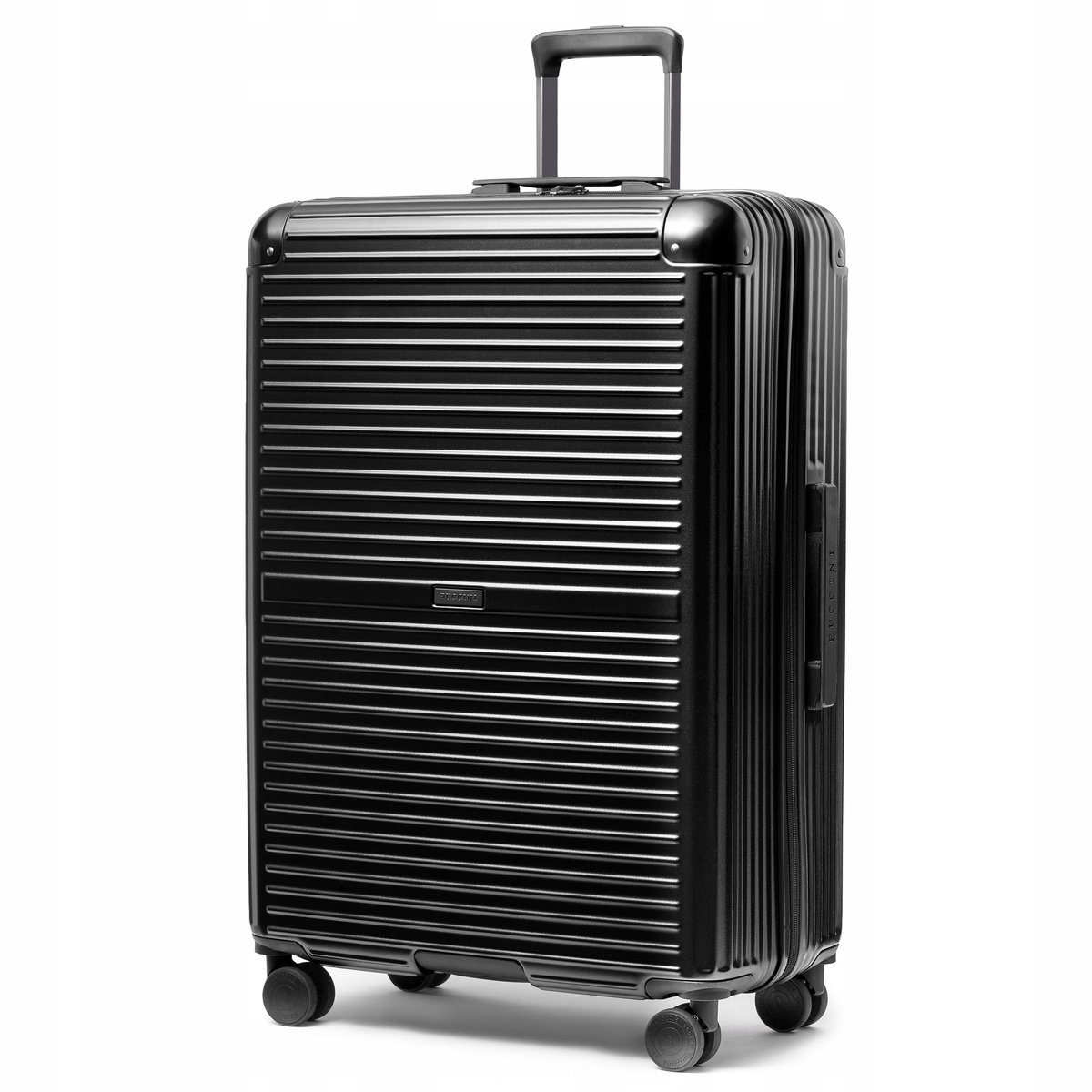 Grote Zwarte PUCCINI Dallas Koffer 79cm Polycarbonaat met TSA-sleuf