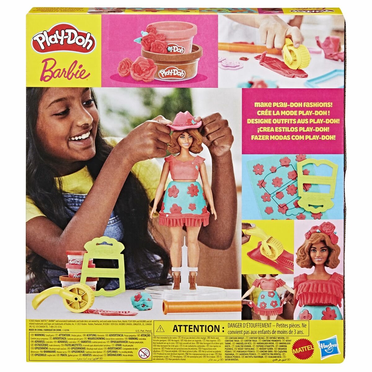Play-Doh-set Barbie Bloemen en Franjes - Maak Poppenkleertjes - Boetseerklei — cadeau in Spellen & Speelgoed - foto 8