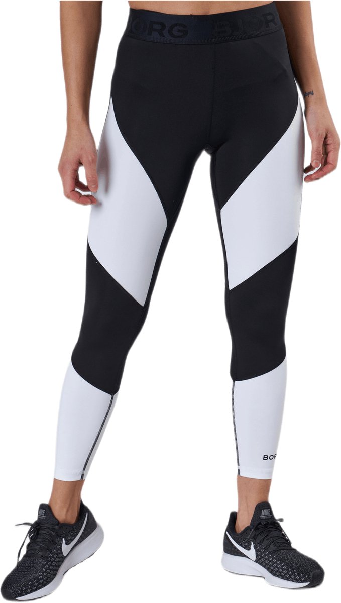 Björn Borg - Dames - Regular Block Tights - Multicolour/Wit/Zwart - Maat 38 van Bjorn Borg — afbeelding 2