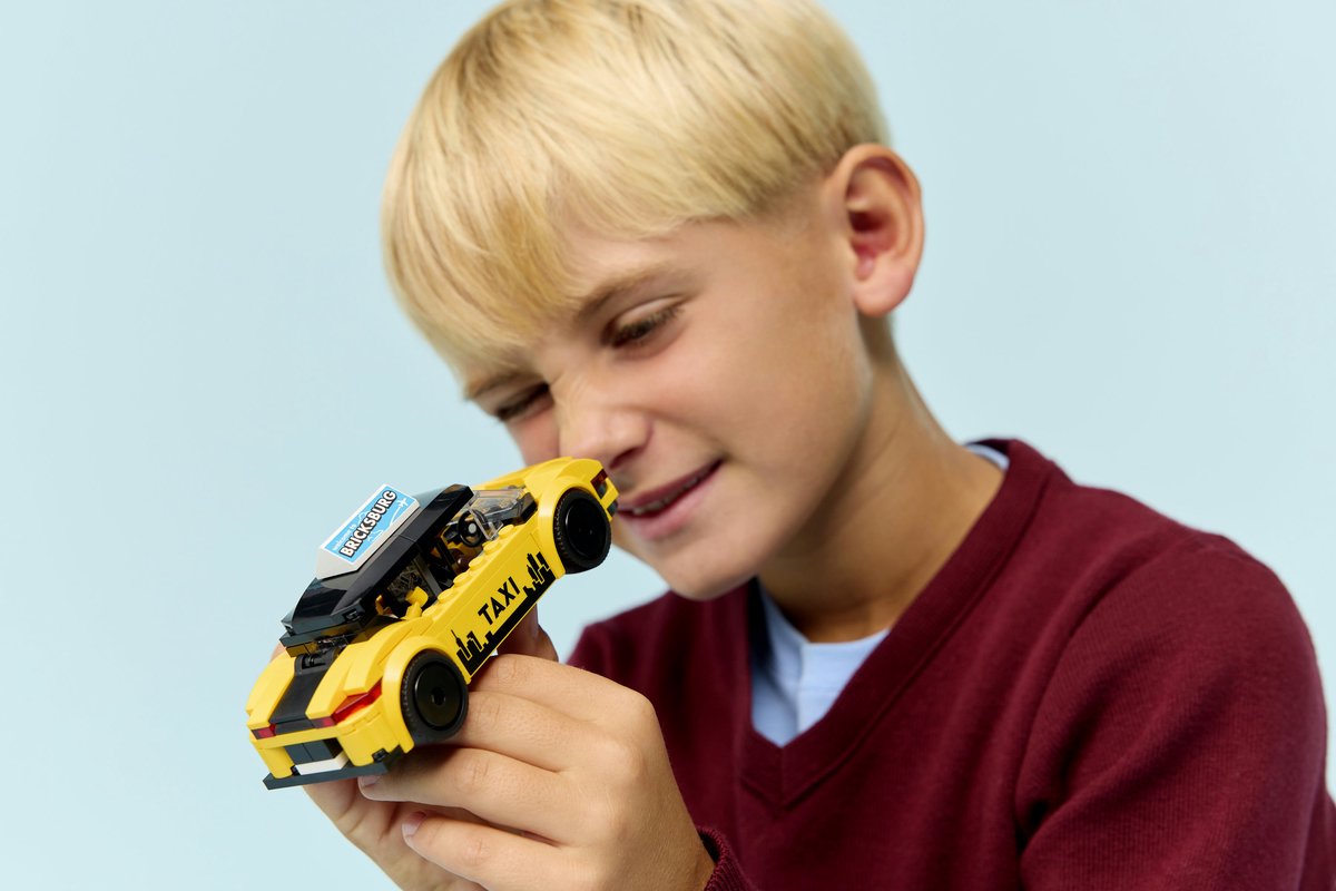 LEGO® City Gele Taxi - Modelautobouwset met 2 Minifiguren - Klassieke Speelgoedtaxi - 60487 — afbeelding 16