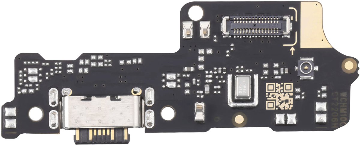 Xiaomi, USB-C oplaadconnector voor Xiaomi Redmi 10C Origineel, Zwart