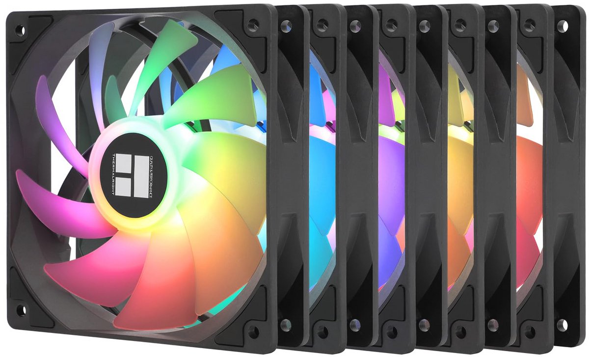 CPU ventilator 120mm met PWM besturing, 1550 rpm - Zwarte computerkoeling