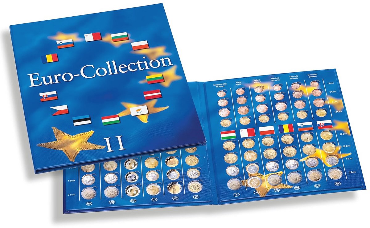 Münzenalbum Euro-Collectie: Album voor Euro-kursmunten van nieuwe EU-lidstaten