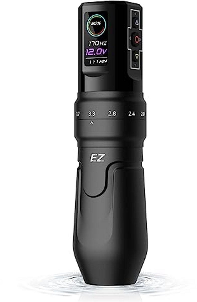 Draadloze Tatoeage Machine met OLED Digitaal Display en Variabele Beroertes