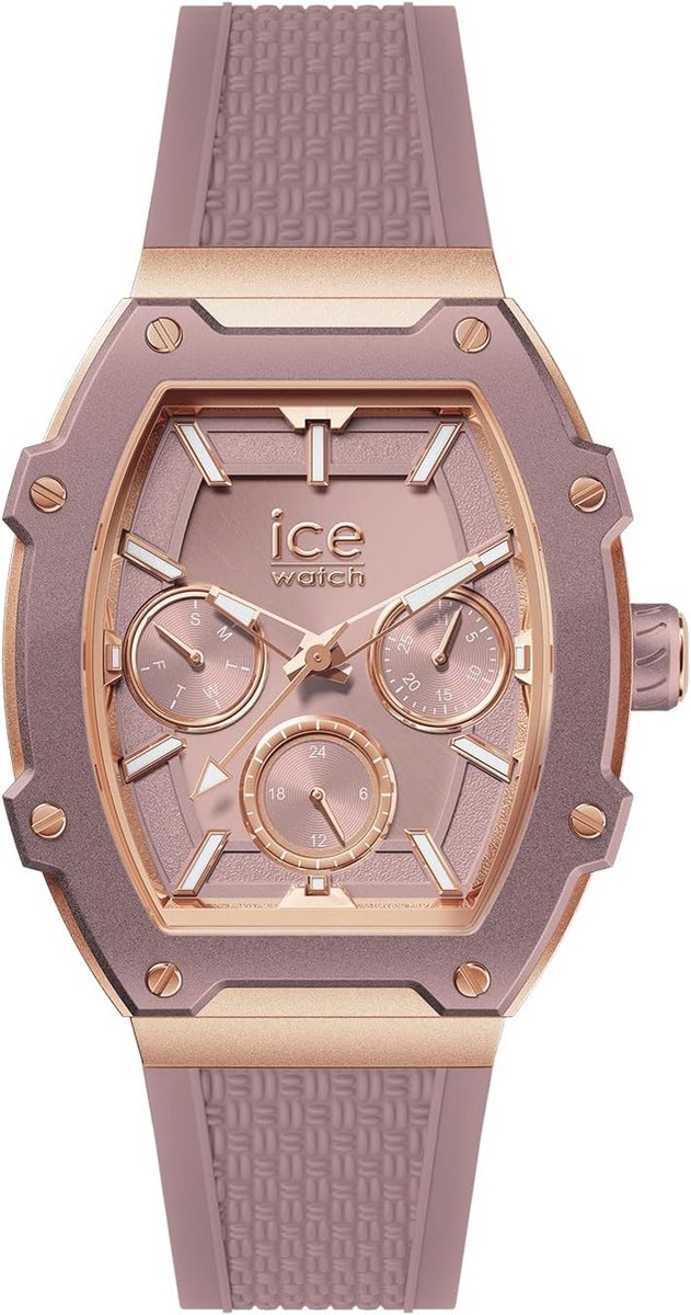 Aluminium Dames Horloge met Silikon Band - ICE boliday Alu