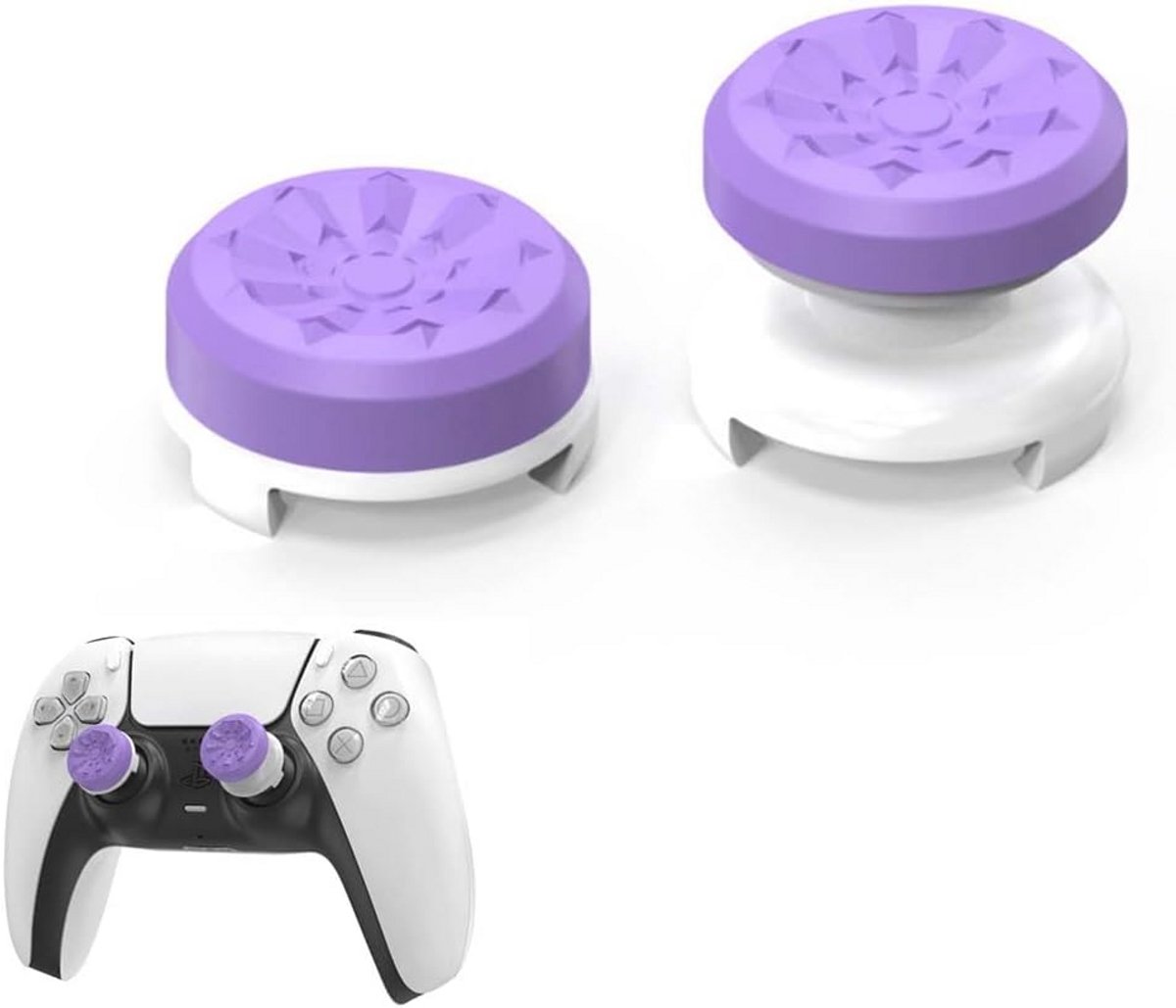 Siliconen Duimsticks voor PS4 en PS5 Controllers - Verbeter Grip en Precisie - 2 Stuks
