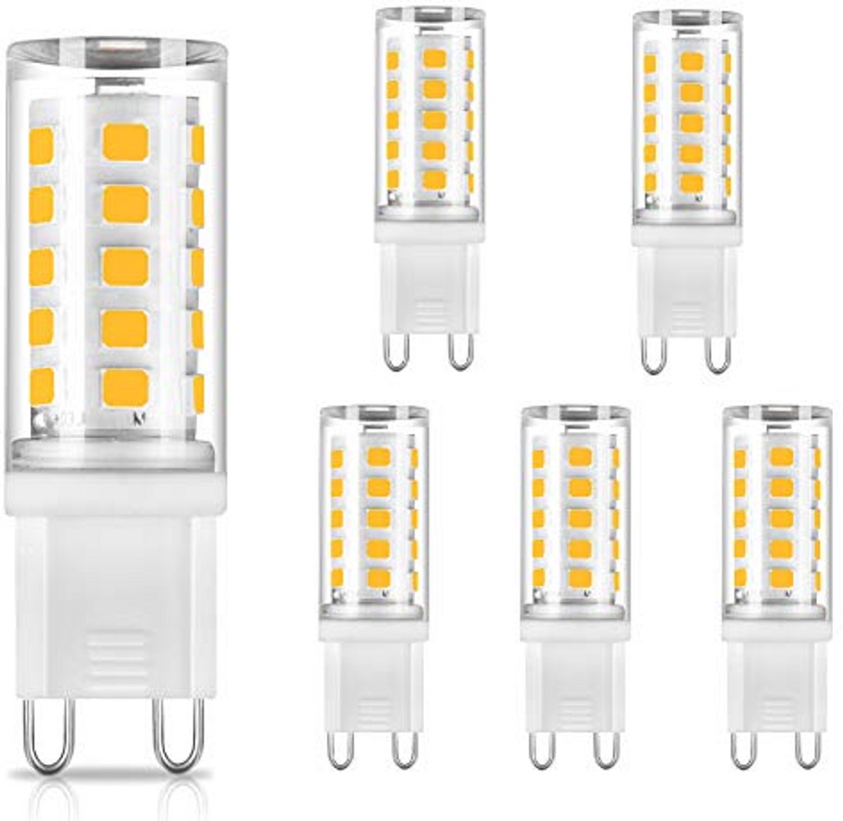 G9 LED-lampen Warm Wit 2700K - 3W, Halogeen Equivalent, 5 Stuks