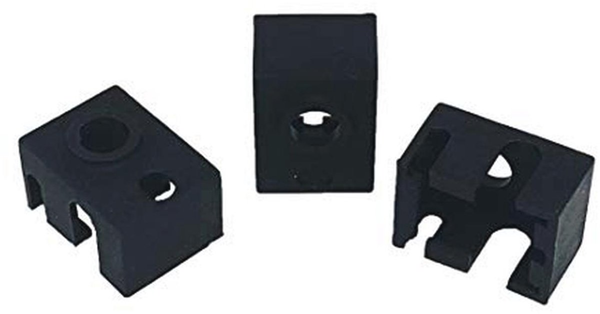 Siliconen Sokken voor 3D-Printer Hotend en Verwarmingsblok - 3 Stuks, Zwart