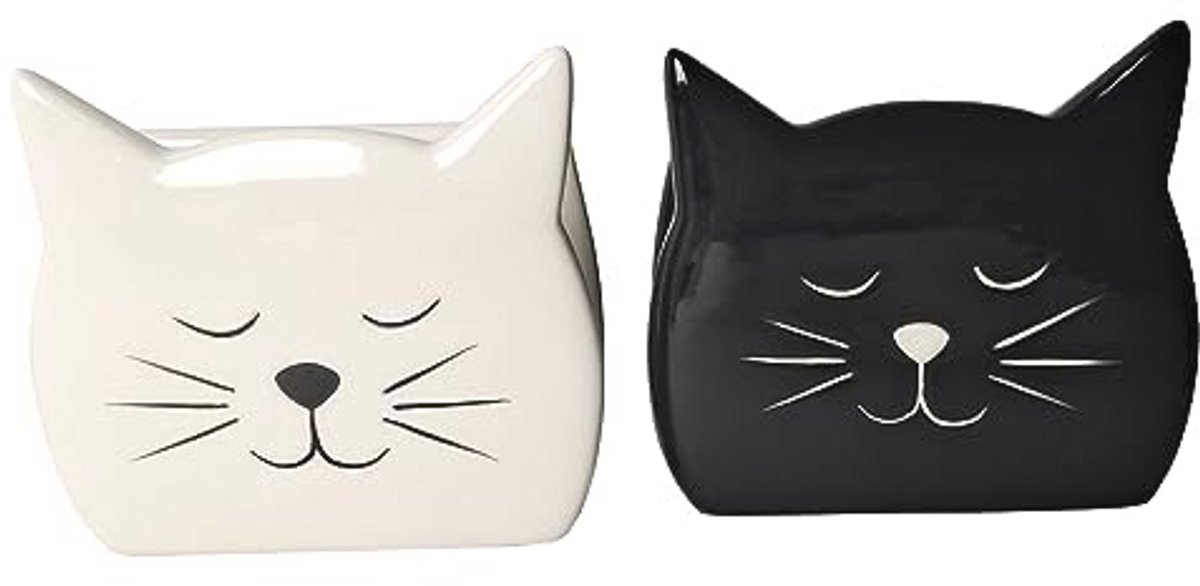 Sponshouder voor Keuken - Kattenvorm, Keramisch, Decoratief Keukenaccessoire