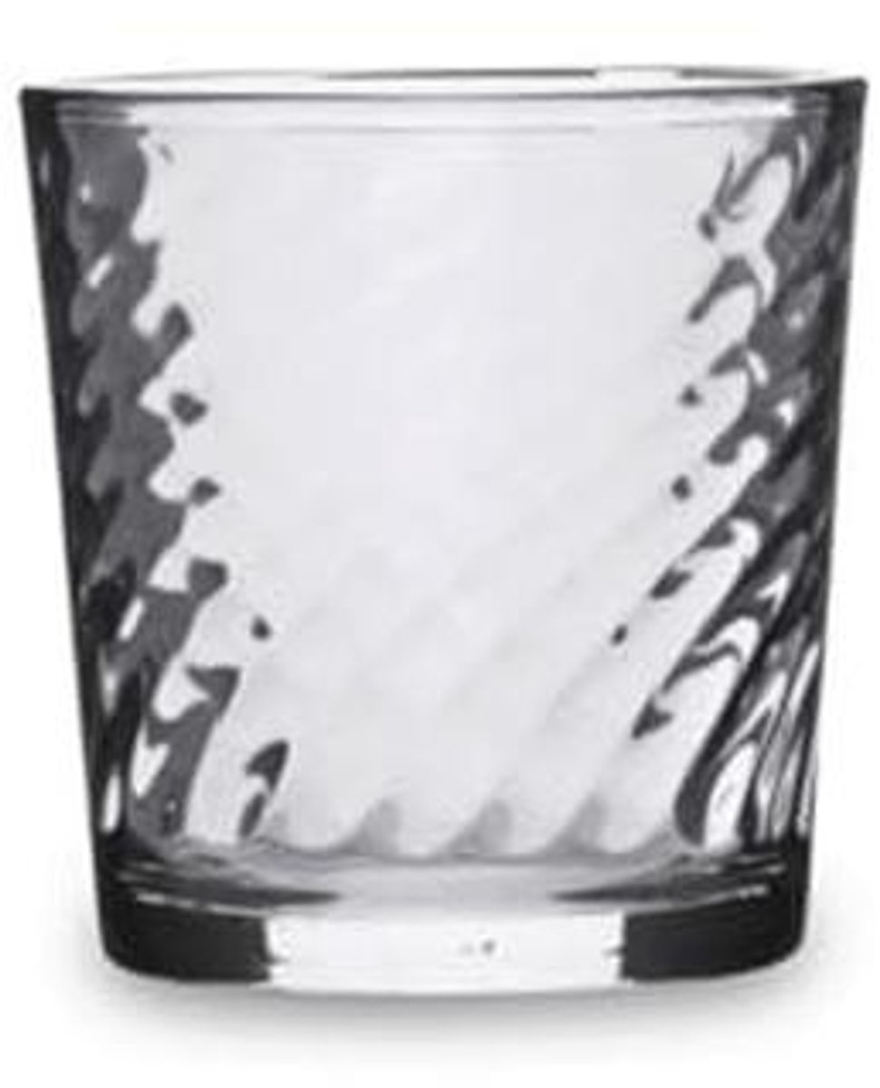 Elegante Glazen Drinkbekers Set van 6 - 26 cl - Transparant