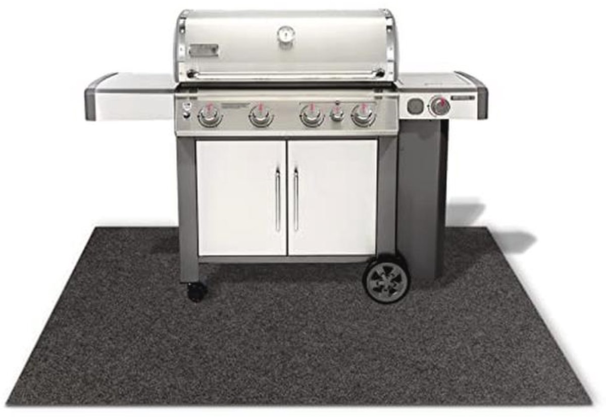 BBQ Mat voor Terras, Balkon en Tuin - Hittebestendige Grillbescherming 200 x 200 cm
