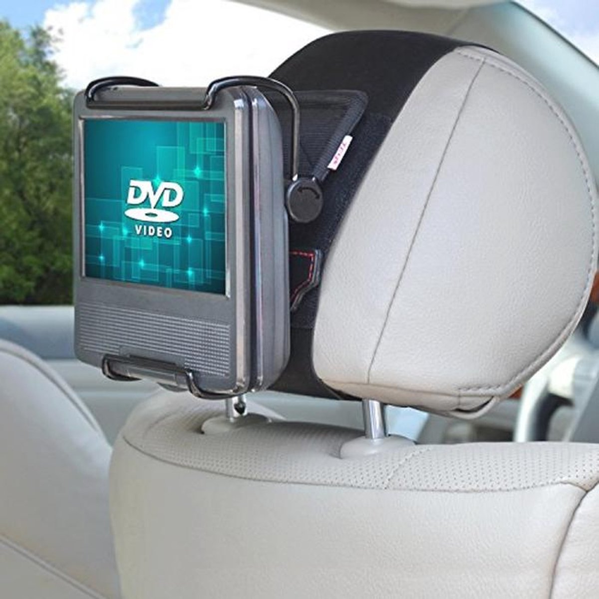 Universele Auto Hoofdsteunhouder voor 7-10 Inch Schwenkbare Portable DVD-Spelers
