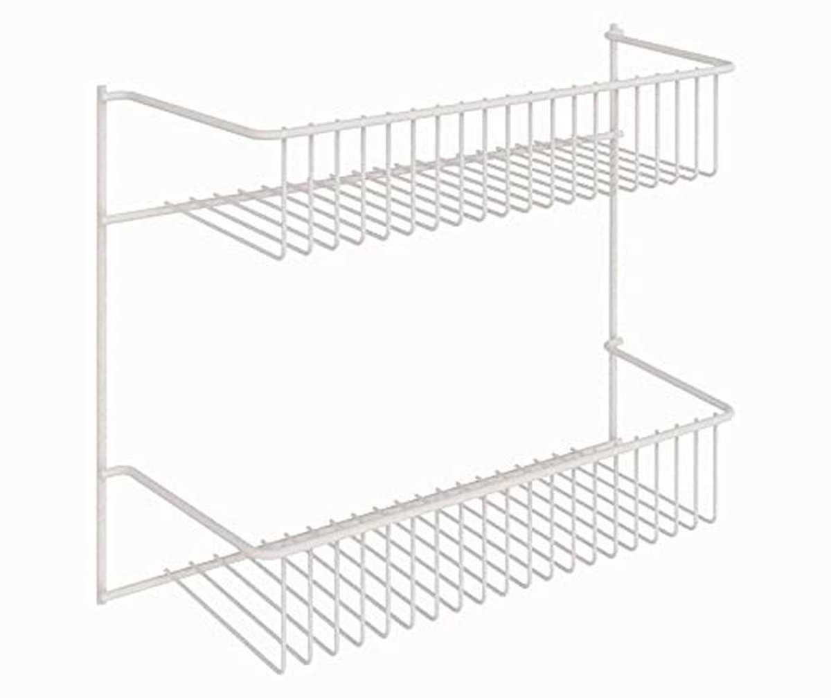 2-Tier Wandrek 12 Inch Breed voor Muurmontage