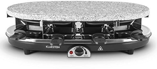 Natuurlijke Steen Raclette Grill - Gourmet Grill voor 8 Personen met Ingesteld Temperatuur — afbeelding 4