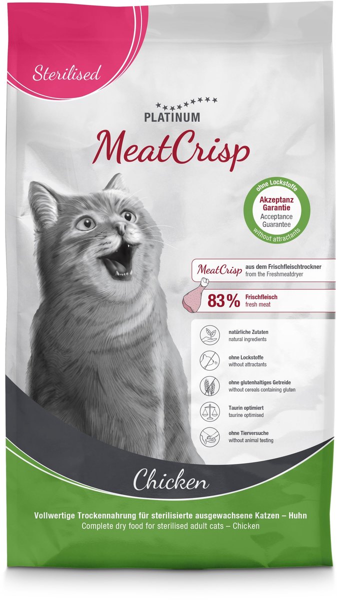 Platinum Platinum Cat MeatCrisp Sterilized Chicken | 1,5kg