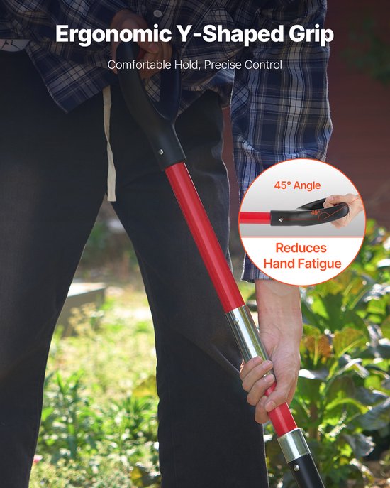 VEVOR Mestvork Met Glasvezel Handvat 1150mm Mestvork Mestvork Hooivork 4 Tanden — afbeelding 3