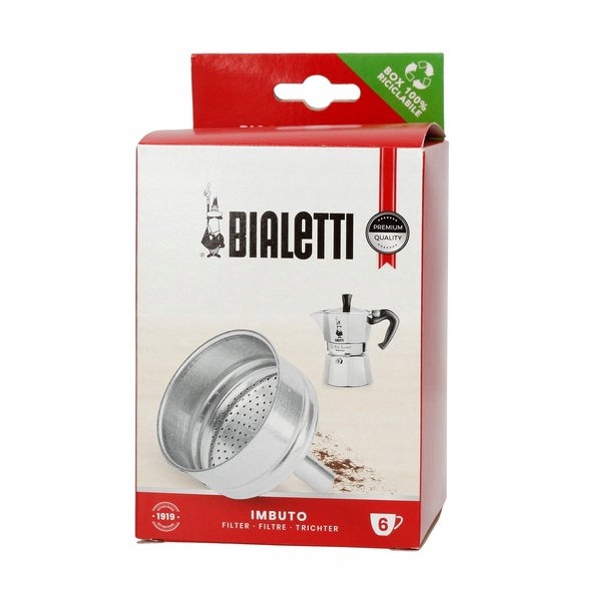 Bialetti Vervangtrechter voor Aluminium Koffiezetapparaten 6tz